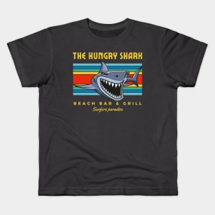 Hungry Shark, Great White Shark Beach Bar Kids T-Shirt